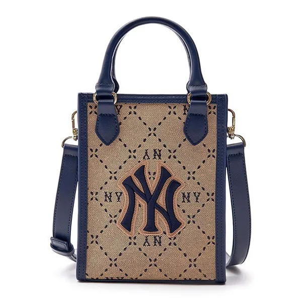 Túi Đeo Chéo MLB Classic Monogram Jacquard New York Yankees Bag 7ACRMD93N-50BGS Màu Beige