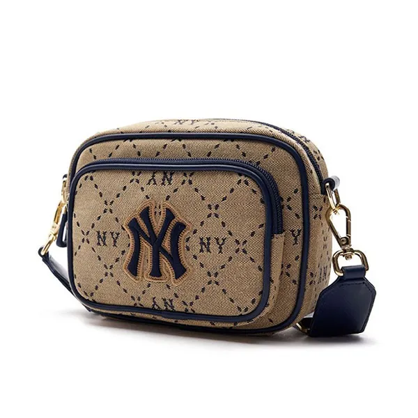 Túi Đeo Chéo MLB Monogram JQD New York Yankees 7ACRMD73N - 50BGS Màu Be - Túi xách - Vua Hàng Hiệu