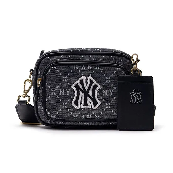 Túi Đeo Chéo MLB Monogram JQD New York Yankees 7ACRMD73N - 50BKS Màu Đen Xám