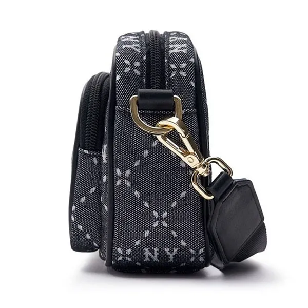 Túi Đeo Chéo MLB Monogram JQD New York Yankees 7ACRMD73N - 50BKS Màu Đen Xám