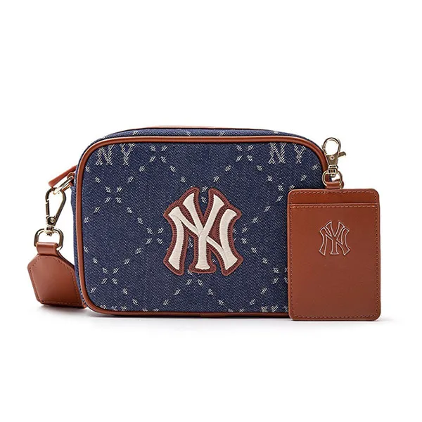 Túi Đeo Chéo MLB Monogram JQD New York Yankees 7ACRMD83N - 50NYS Màu Xanh Denim - Túi xách - Vua Hàng Hiệu