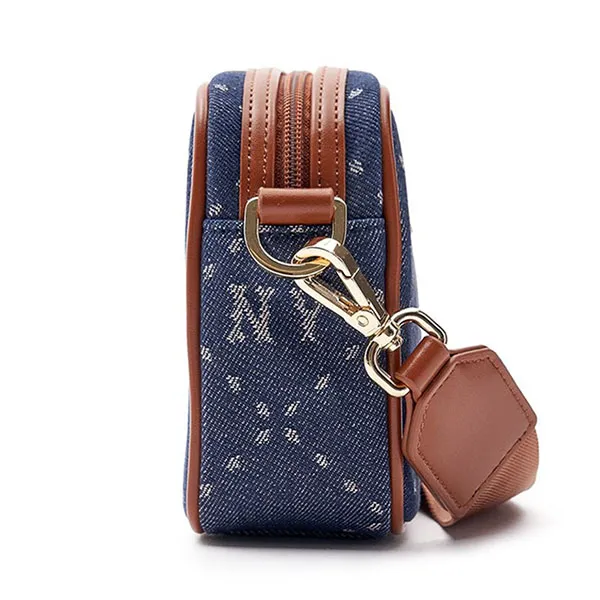 Túi Đeo Chéo MLB Monogram JQD New York Yankees 7ACRMD83N - 50NYS Màu Xanh Denim - Túi xách - Vua Hàng Hiệu