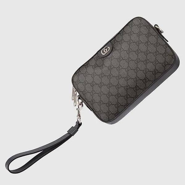 Túi Đeo Chéo Nam Gucci Ophidia GG Shoulder Bag 699439 UULHK 8576 Màu Xám Đen - Túi xách - Vua Hàng Hiệu
