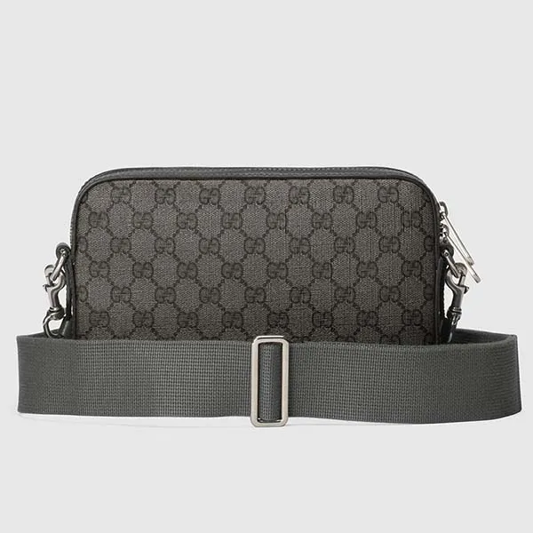 Túi Đeo Chéo Nam Gucci Ophidia GG Shoulder Bag 699439 UULHK 8576 Màu Xám Đen - Túi xách - Vua Hàng Hiệu