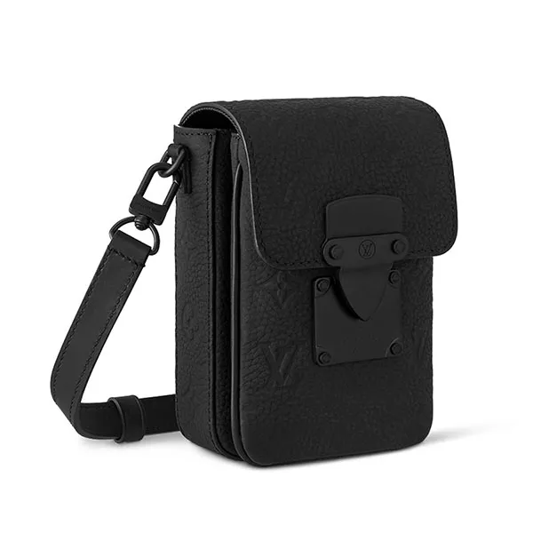 Túi Đeo Chéo Nam Louis Vuitton LV S Lock Wearable Mono M81524 Màu Đen