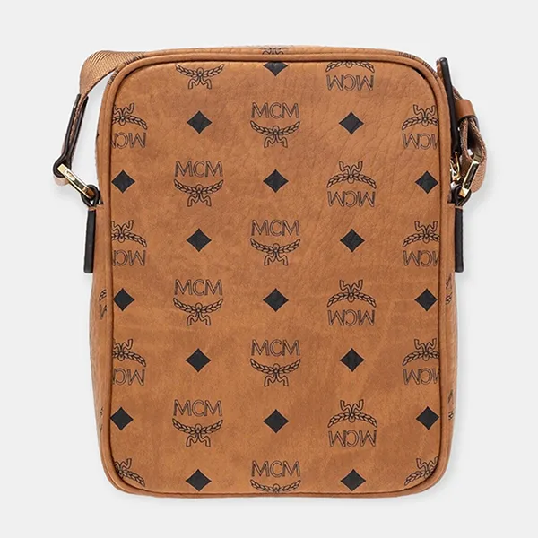 Túi Đeo Chéo Nam MCM Cognac Klassik Crossbody In Visetos MMRAAKC04CO Màu Nâu