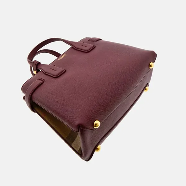 Túi Đeo Chéo Nữ Burberry BBR The Banner Handbag Màu Đỏ Tía
