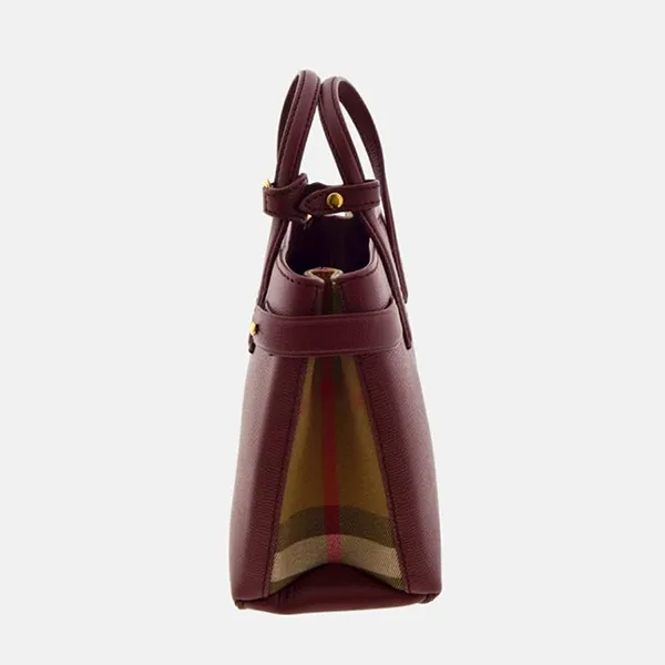 Túi Đeo Chéo Nữ Burberry BBR The Banner Handbag Màu Đỏ Tía