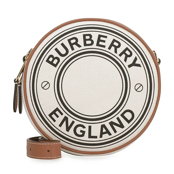 Túi Đeo Chéo Nữ Burberry Mini Louise Logo Print Crossbody Bag 8027602 Màu Trắng Kem - Túi xách - Vua Hàng Hiệu