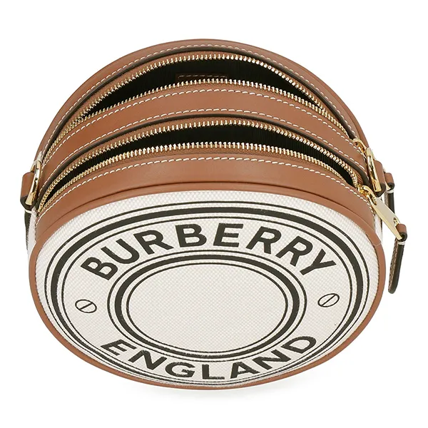 Túi Đeo Chéo Nữ Burberry Mini Louise Logo Print Crossbody Bag 8027602 Màu Trắng Kem - Túi xách - Vua Hàng Hiệu