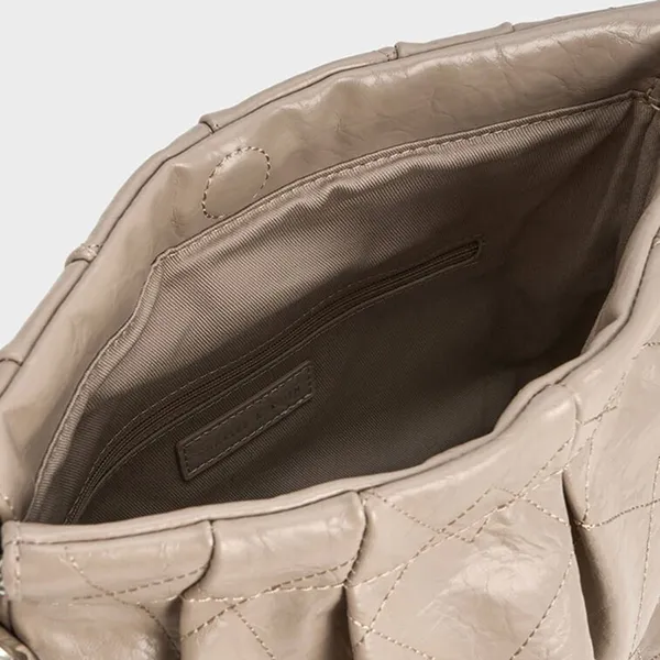 Túi Đeo Chéo Nữ Charles & Keith CNK Duo Double Chain Hobo Bag Taupe 40671449 Màu Nâu Nhạt (Kèm Túi Nhỏ)