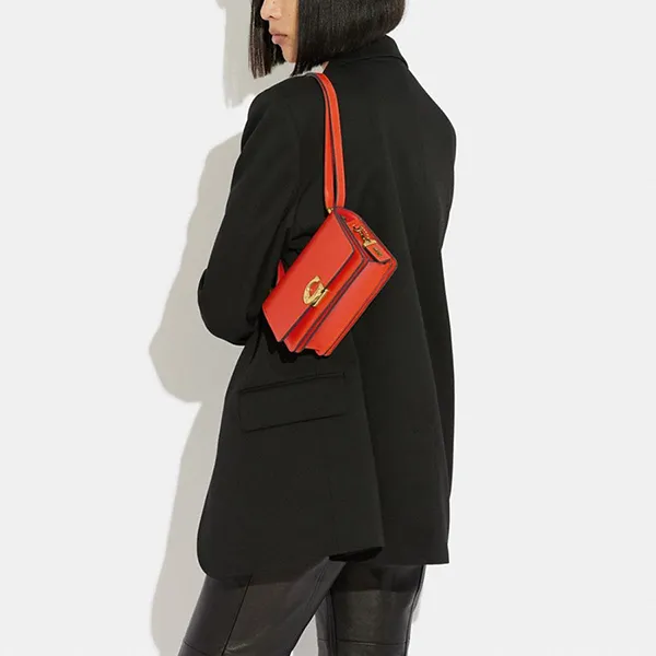 Túi Đeo Chéo Nữ Coach Bandit Crossbody CD724 B4B4D Orange Màu Cam