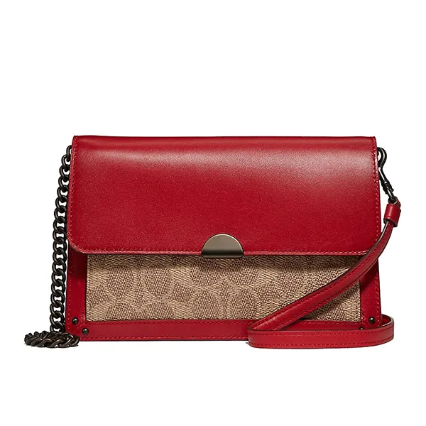 Túi Đeo Chéo Nữ Coach Dreamer Convertible Bag 76129 Màu Đỏ/Nâu