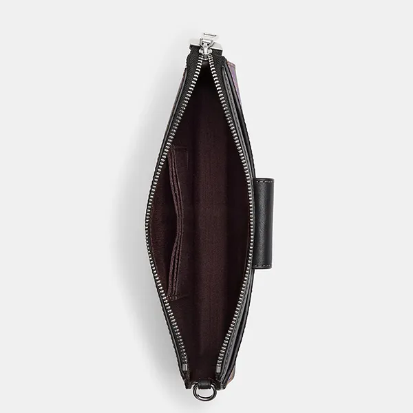 Túi Đeo Chéo Nữ Coach Poppy Crossbody In Signature Canvas CL665 Màu Nâu/Đen