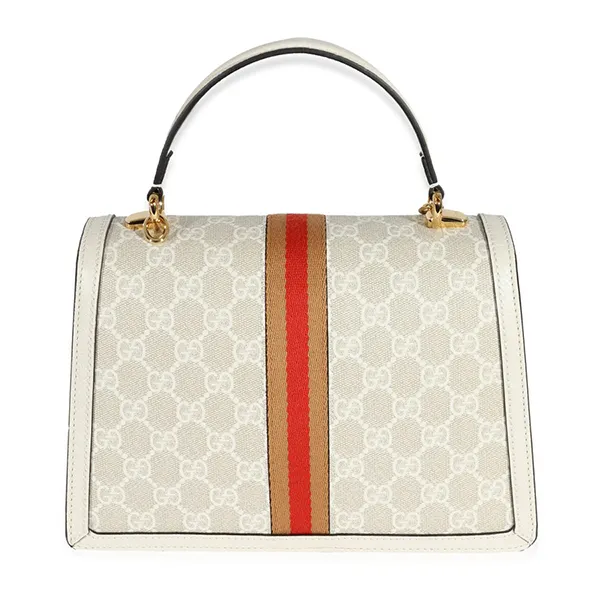 Túi Đeo Chéo Nữ Gucci Limited Edition Cream Ophidia GG Small Top Handle Màu Ghi Nhạt