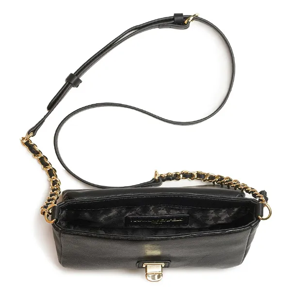 Túi Đeo Chéo Nữ Karl Lagerfeld Agyness Lamb Crossbody Màu Đen