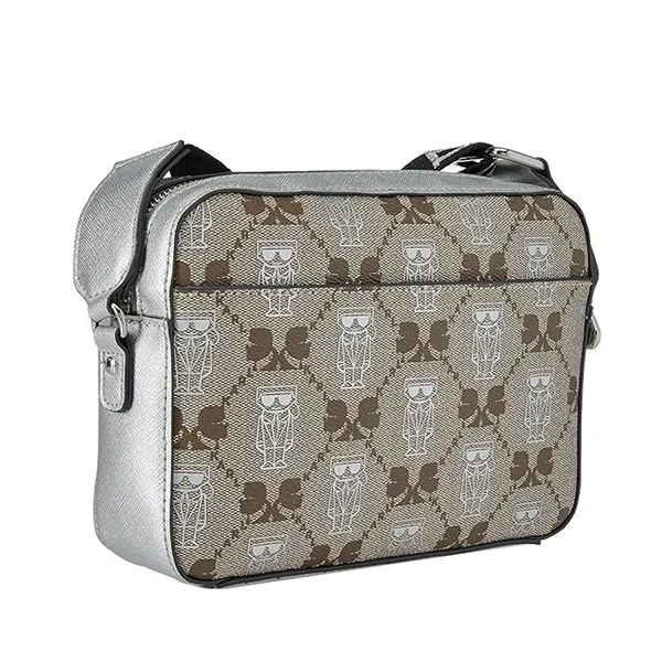 Túi Đeo Chéo Nữ Karl Lagerfeld Paris Maybelle Camera Crossbody Màu Nâu Xám
