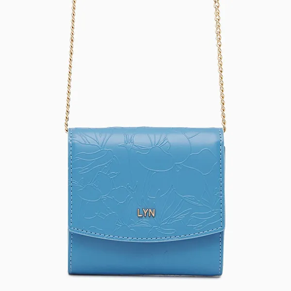 Túi Đeo Chéo Nữ Lyn Gale Wallets On Chain LL23WWF003 Blue Màu Xanh Da Trời - Túi xách - Vua Hàng Hiệu
