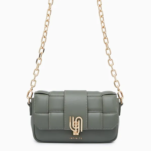 Túi Đeo Chéo Nữ Lyn Infinite Gypsy Crossbody Bags Green LL23MBF081 Màu Xanh Olive - Túi xách - Vua Hàng Hiệu