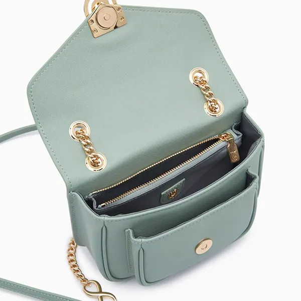 Túi Đeo Chéo Nữ Lyn Infinite Pillow Shoulder Bags Green LL23MBF074 Màu Xanh