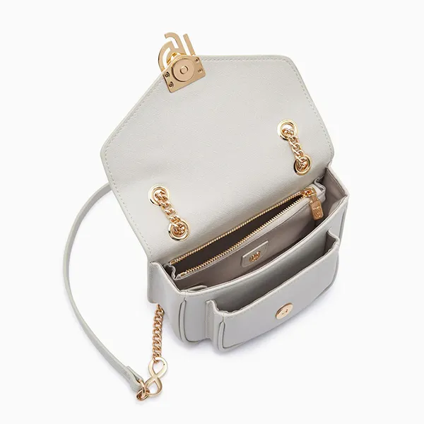 Túi Đeo Chéo Nữ Lyn Infinite Pillow Shoulder Bags Grey LL23MBF074 Màu Xám