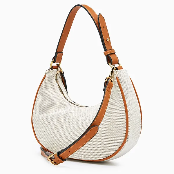 Túi Đeo Chéo Nữ Lyn Moana S Shoulder Bags Brown LL23FBF222 Màu Xám Viền Nâu - Túi xách - Vua Hàng Hiệu