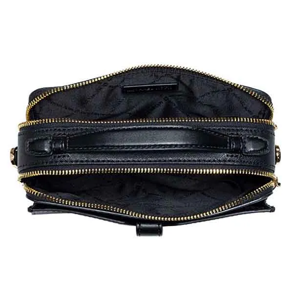 Túi Đeo Chéo Nữ Michael Kors MK Jet Set Medium Double Zip Phone Crossbody Bag 35F2GTTC2L Màu Đen