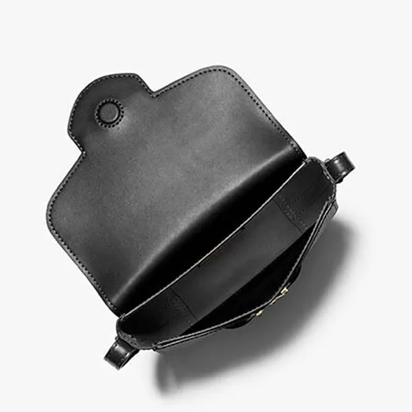 Túi Đeo Chéo Nữ Michael Kors MK Reed Small Pebbled Leather Crossbody Bag 35F3G6RC1T Màu Đen