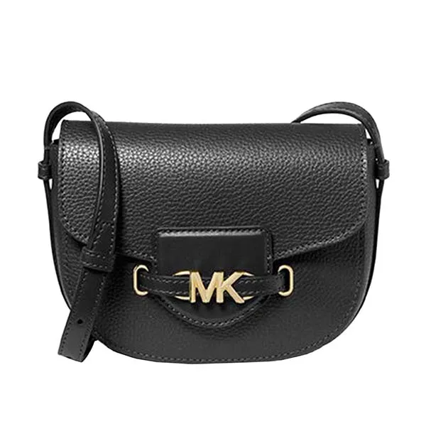 Túi Đeo Chéo Nữ Michael Kors MK Reed Small Pebbled Leather Crossbody Bag 35F3G6RC1T Màu Đen