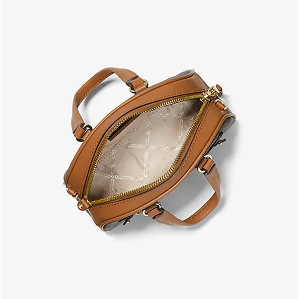 Túi Đeo Chéo Nữ Michael Kors MK Williamsburg Extra-Small Logo Crossbody Bag 32F3G6WC0B Màu Nâu