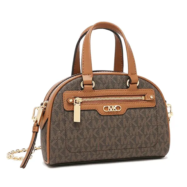 Túi Đeo Chéo Nữ Michael Kors MK Williamsburg Extra-Small Logo Crossbody Bag 32F3G6WC0B Màu Nâu