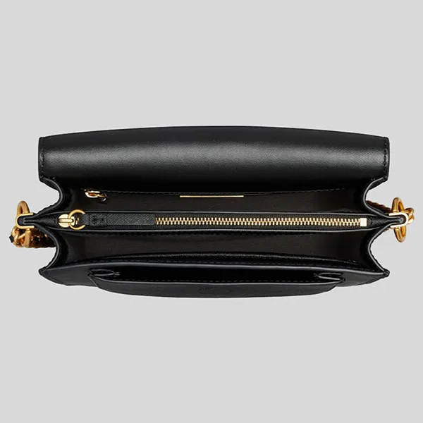 Túi Đeo Chéo Nữ Tory Burch Robinson Black Saffiano Leather 88522 Màu Đen - Túi xách - Vua Hàng Hiệu