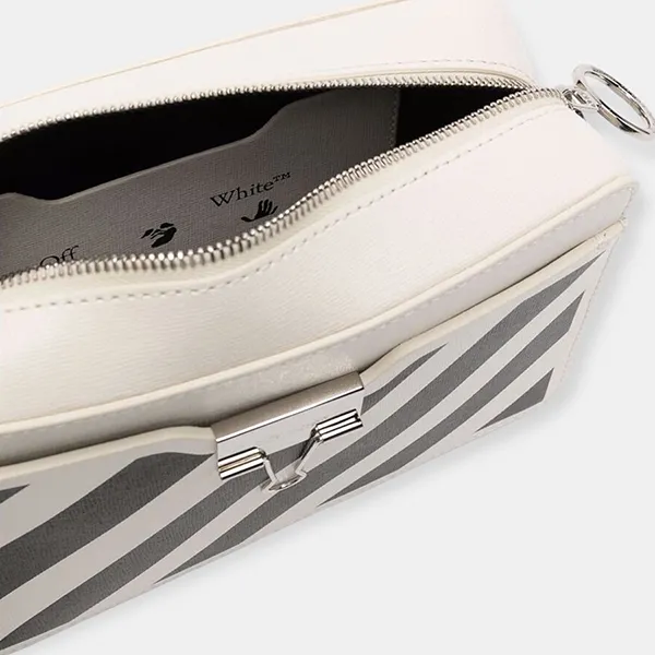 Túi Đeo Chéo Unisex Off White OWNN020F21LEA0020110 Màu Trắng Đen