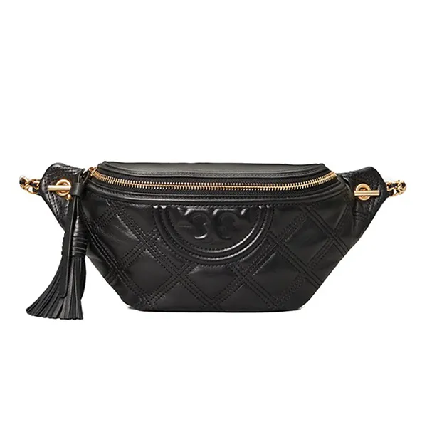 Túi Đeo Hông Tory Burch 64313 Fleming Soft Belt Bag Black Màu Đen - Túi xách - Vua Hàng Hiệu
