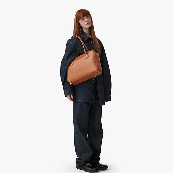 Túi Đeo Vai Nữ Find Kapoor Heart Brief Bag 36 Crinkled Camel Màu Nâu - Túi xách - Vua Hàng Hiệu