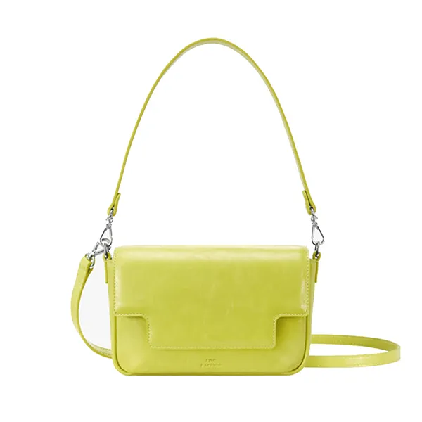 Túi Đeo Vai Nữ Find Kapoor Lia Bag 19 Crinkled Acid Lime Màu Xanh Bơ