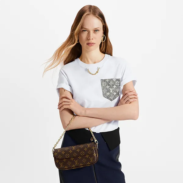 Túi Đeo Vai Nữ Louis Vuitton LV Ivy Wallet On Chain Shoulder Bag M81911 Màu Nâu - Túi xách - Vua Hàng Hiệu