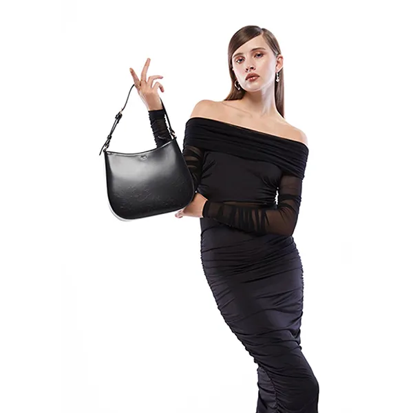 Túi Đeo Vai Nữ Lyn Gale M Shoulder Bags LL23WBF012 Black Màu Đen
