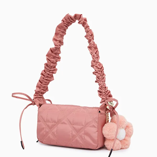 Túi Đeo Vai Nữ Lyn Nadena Front Flap Crossbody Bags Pink LL23FBF285 Màu Hồng Nude