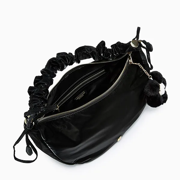 Túi Đeo Vai Nữ Lyn Nadena Hobo Shoulder Bags Black LL23FBF282 Màu Đen