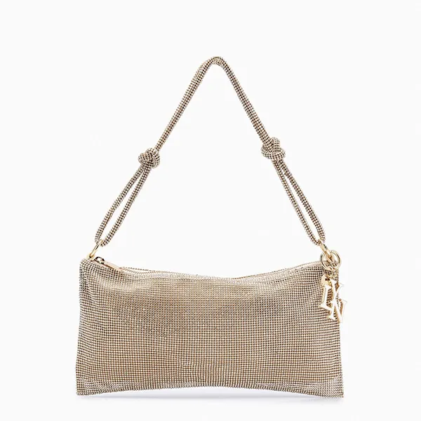 Túi Đeo Vai Nữ Lyn Starry Crystal Shoulder Bags LL23WBF086 Gold Màu Vàng