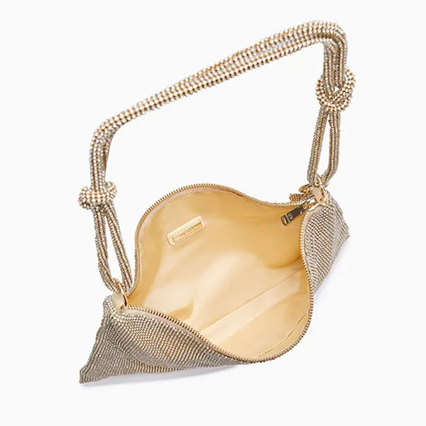 Túi Đeo Vai Nữ Lyn Starry Crystal Shoulder Bags LL23WBF086 Gold Màu Vàng