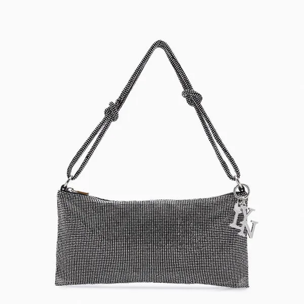 Túi Đeo Vai Nữ Lyn Starry Crystal Shoulder Bags LL23WBF086 Grey Màu Xám