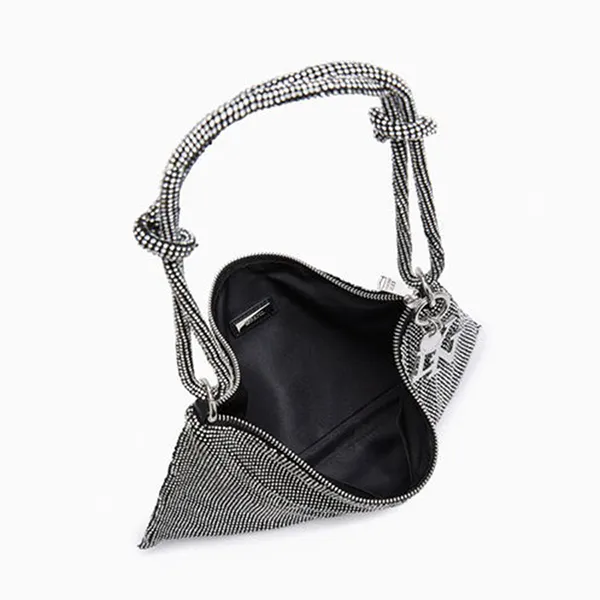 Túi Đeo Vai Nữ Lyn Starry Crystal Shoulder Bags LL23WBF086 Grey Màu Xám