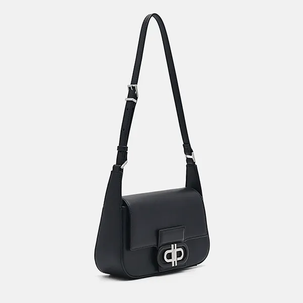 Túi Đeo Vai Nữ Pedro Icon Leather Shoulder Bag Black 76610072 Màu Đen - Túi xách - Vua Hàng Hiệu