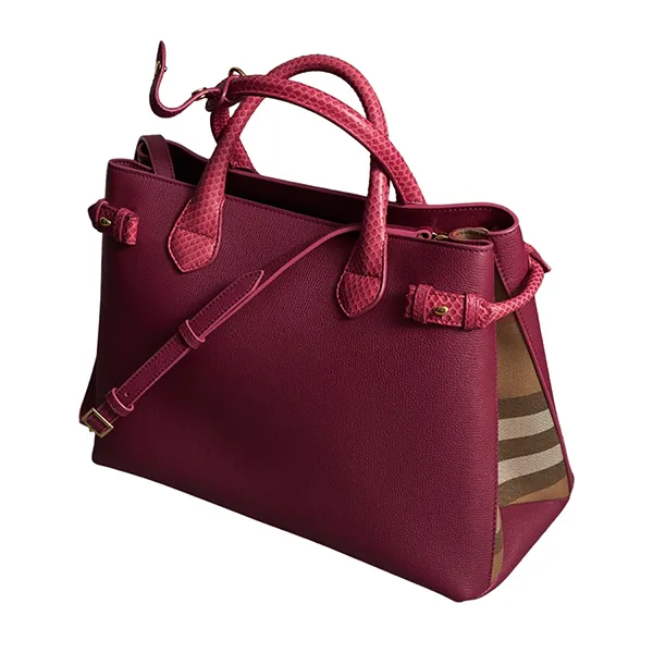 Túi Tote Nữ Burberry 40599601 Medium Banner Màu Đỏ