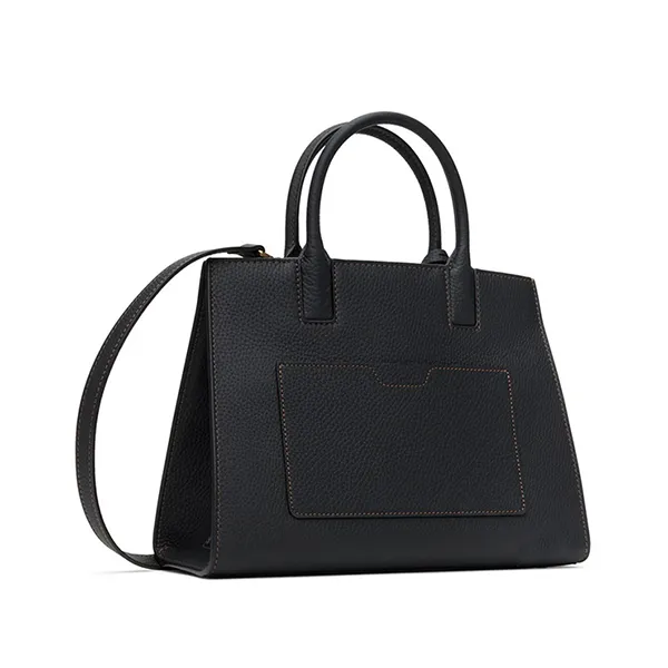 Túi Tote Nữ Burberry Women Mini Leather Frances Bag Black Màu Đen
