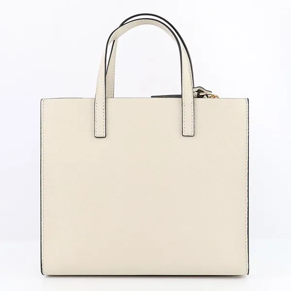 Túi Tote Nữ Marc Jacobs Mini Grind Coated Leather Màu Trắng - Túi xách - Vua Hàng Hiệu