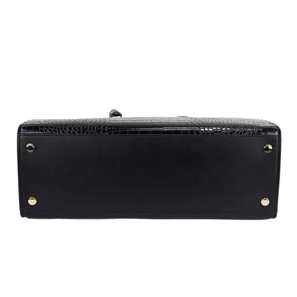 Túi Tote Nữ Michael Kors MK Hamilton XL Mixed Materials East West Handbag 35F1GHMT4E Màu Đen