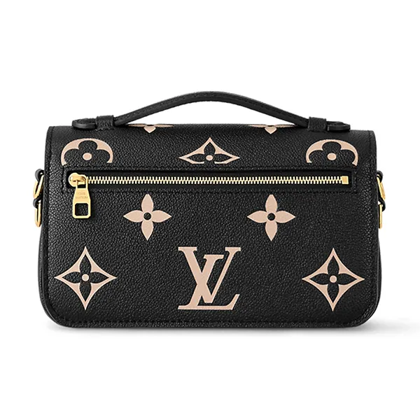 Túi Xách Nữ Louis Vuitton LV Pochette Métis East West Noir Beige M46596 Màu Đen Họa Tiết - Túi xách - Vua Hàng Hiệu